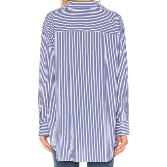 NWT Auguste Button Up in Sea Stripe by L’Academie - Picture 6 of 7